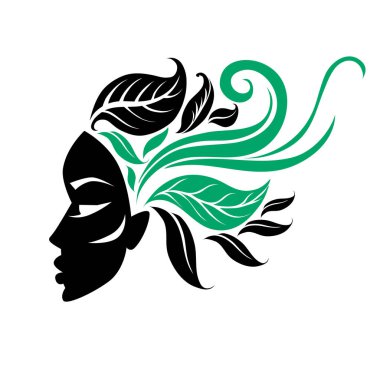 Güzel saçlı kadın çizimi 