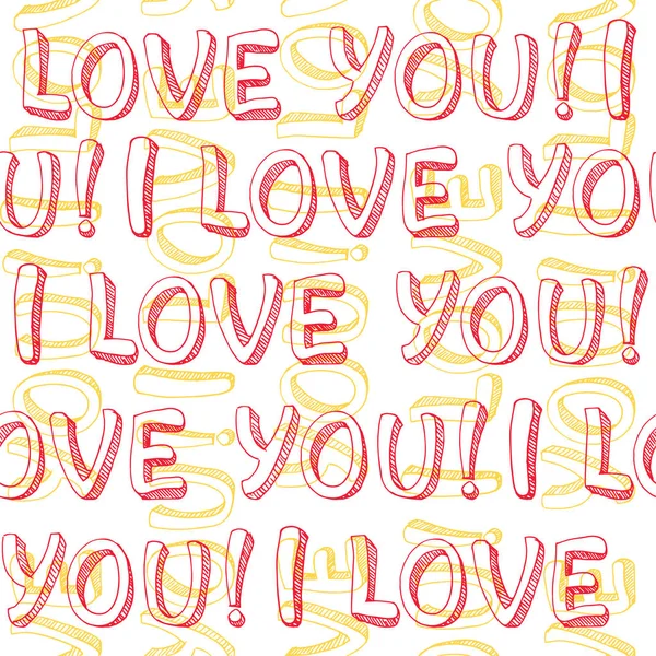 Hand Lettering Love Stock Illustration — 스톡 벡터