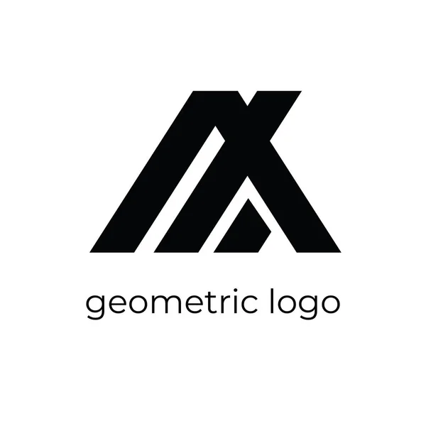 Vector Abstracto Monograma Logotipo Diseño Elemento — Vector de stock