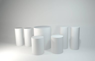 Vitrin arkaplanının 3d görüntüleyicisi