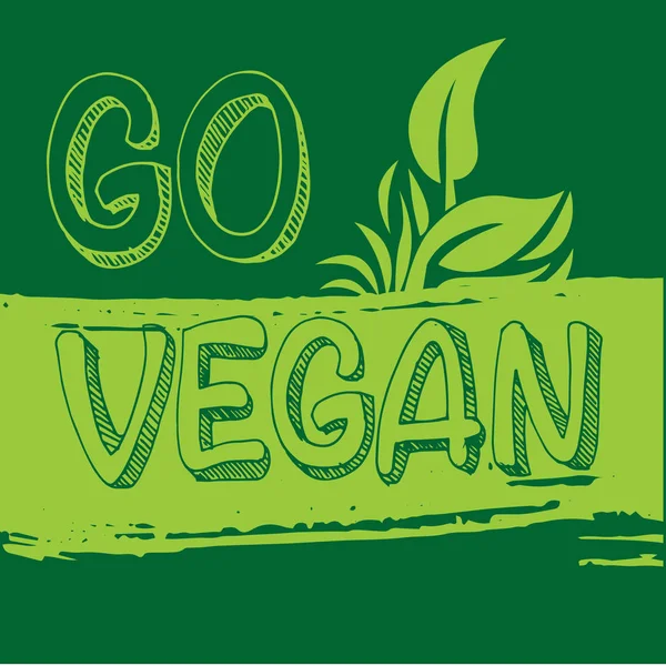 Set Green Icons Logotypes Vegan Vegetarian Plant Based Products — ストックベクタ