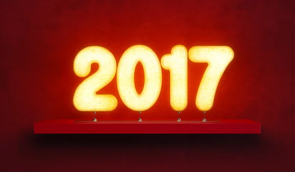 New year 2017, 3d rendering — Stock Photo, Image