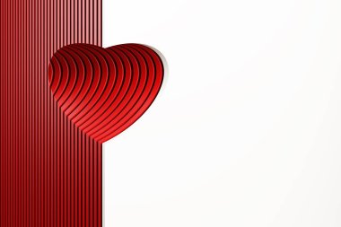 Kırmızı valentine kalp