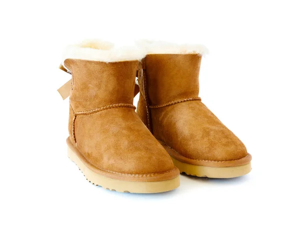 Uggs kürk ile çifti — Stok fotoğraf