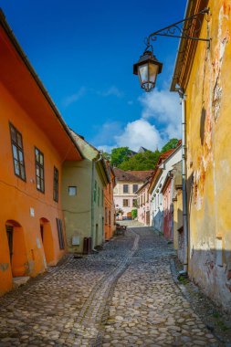 tarihi merkezinde Sighisoara şehir, Transilvanya, Romanya