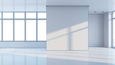 Boş ofis, 3d render