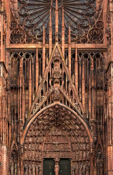 Katedrali notre-Dame, strasbourg, Fransa — Stok fotoğraf