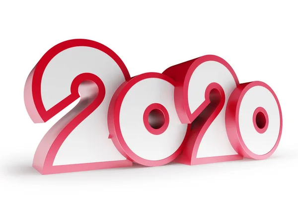 2020 šťastný nový rok kreativní design nebo přání — Stock fotografie