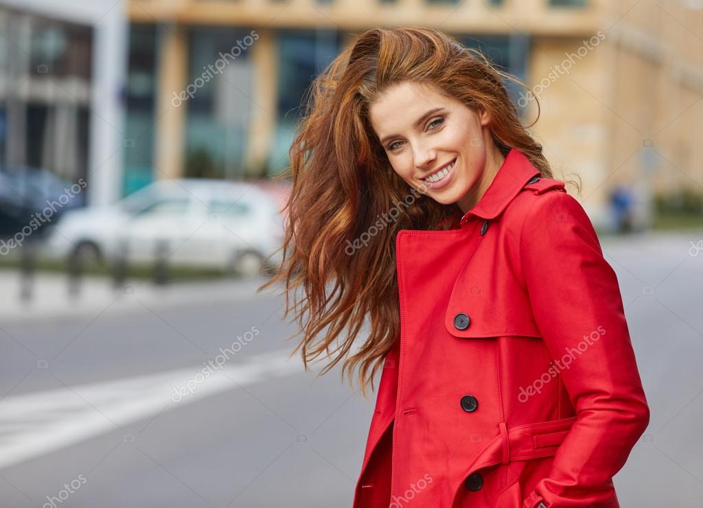 beautiful red coat
