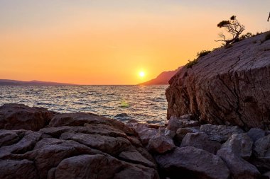 Hırvatistan, Brela Deniz Manzaralı, denize Adriyatik Denizi