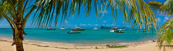 Incredibili spiagge panoramiche dell'isola di Mauritius . — Foto Stock