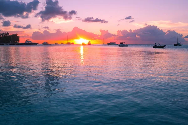 Mauritiano bellissimo tramonto — Foto Stock