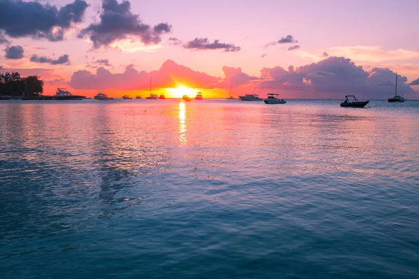 Mauritius güzel gün batımı — Stok fotoğraf