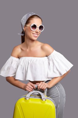 Glamour kadın sarı çanta