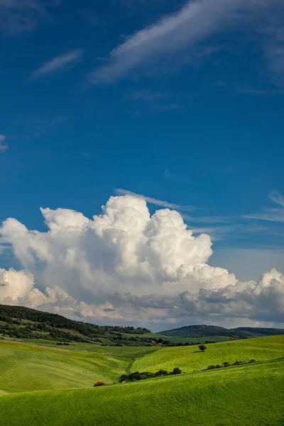 Toskánsko scenérie, Itálie — Stock fotografie