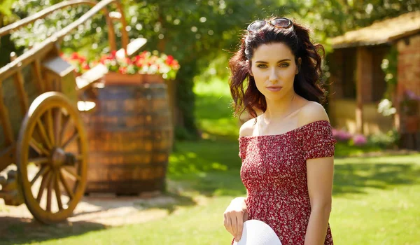 Genç güzel kadın.  