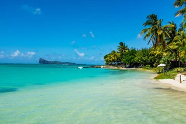 beyaz plaj Mauritius Adası