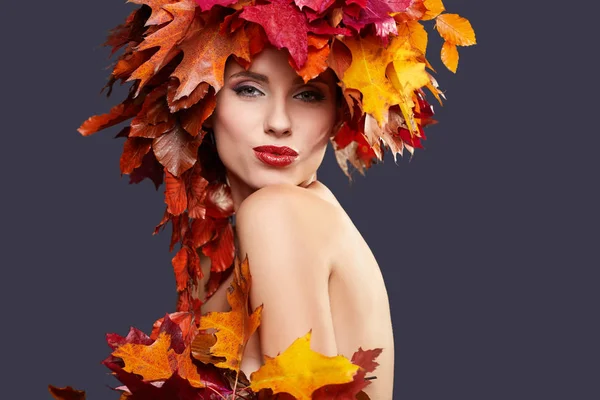 Autumn Woman portrait — Stock Photo, Image