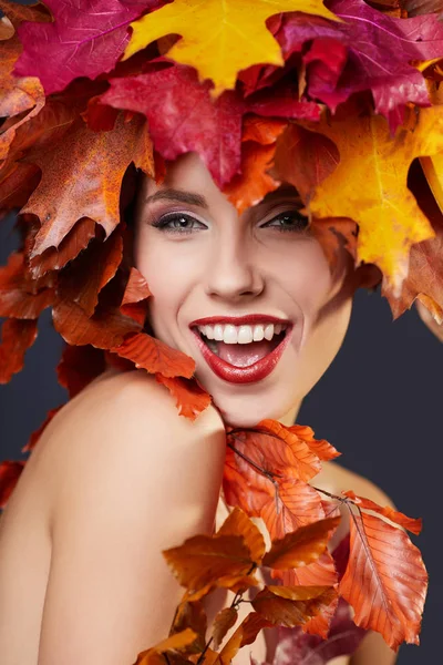 Autumn Woman portrait — Stock Photo, Image
