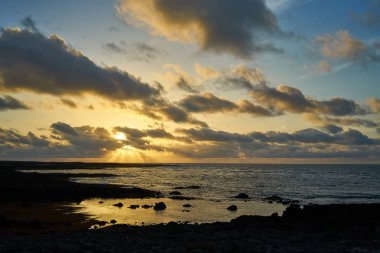 Fuerteventura Adası'nın tipik peyzaj