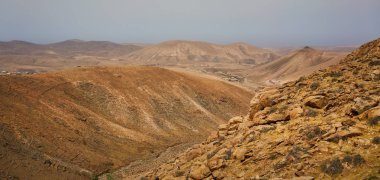 Fuerteventura Adası'nın tipik peyzaj