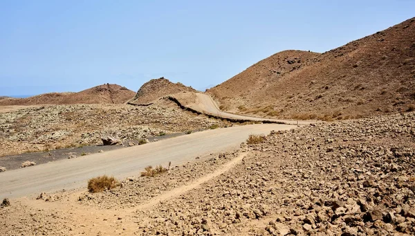 Paisagem típica da ilha de Fuerteventura — Fotografia de Stock