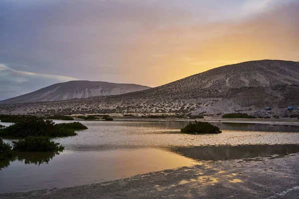 Fuertaventura 岛沙漠全景 — 图库照片