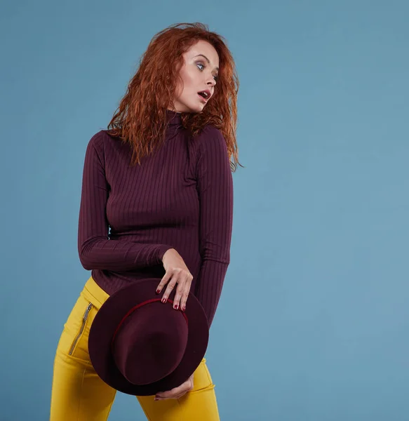 Retrato de mujer de otoño —  Fotos de Stock