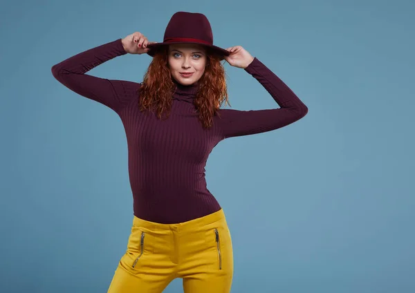 Retrato de mujer de otoño — Foto de Stock