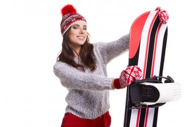 Model giyen kış kıyafeti  