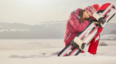 Seksi snowboard kadın 