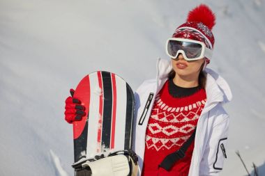 Seksi snowboard kadın  