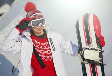 Seksi snowboard kadın  