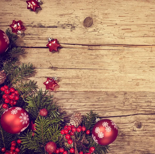 Weihnachten Holz Hintergrund — Stockfoto