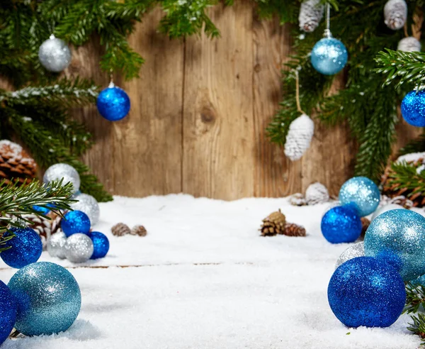 Прекрасний різдвяний фон з гілками Крістіани — стокове фото