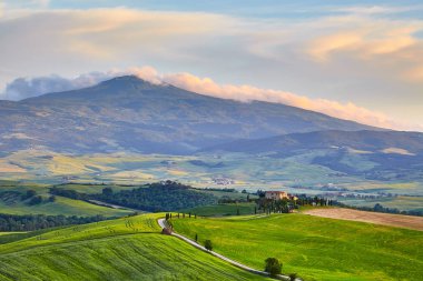 tipik çiftlik evi, italty, Toskana yatay