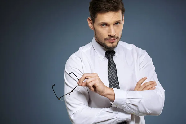 Sonriente hombre de negocios de mediana edad — Foto de Stock