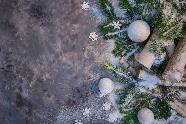 Fondo de Navidad con decoración festiva - Feliz Navidad — Foto de Stock