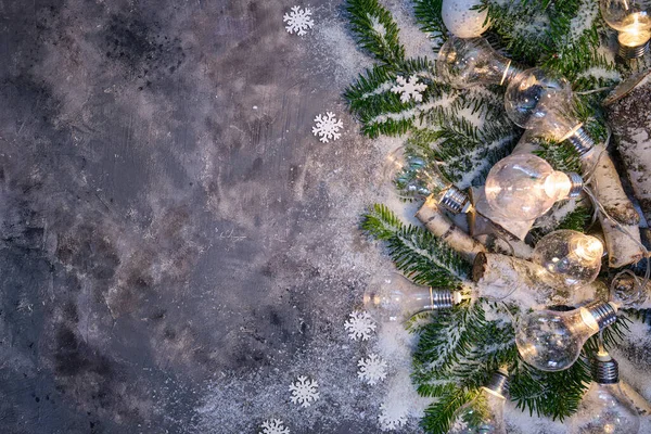 Fundo de Natal com decoração festiva - Feliz Natal — Fotografia de Stock