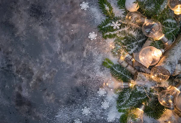 Weihnachten Hintergrund mit festlicher Dekoration - frohe Weihnachten — Stockfoto