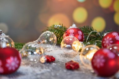 Fotokopi makinesiyle ışık saçan Noel arkaplanı