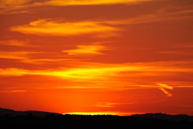 Toskana 'da gün batımı 
