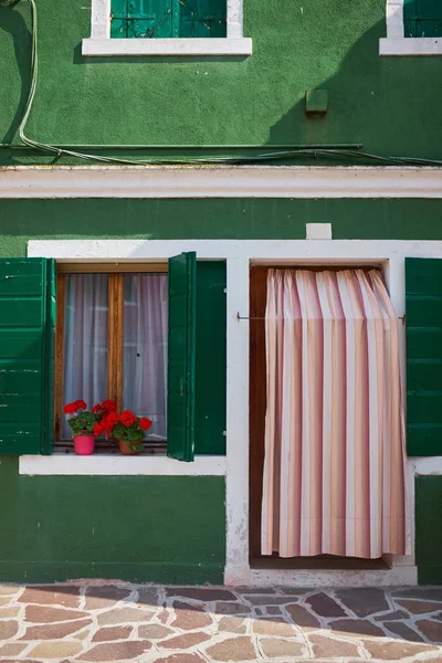 Burano Island Venice Italy Colorful Traditional Houses Burano Burano Island — Stock Photo, Image