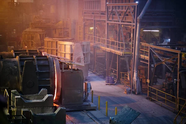 Scenes Steel Mill Factory Industrial Concept — Stock Photo, Image