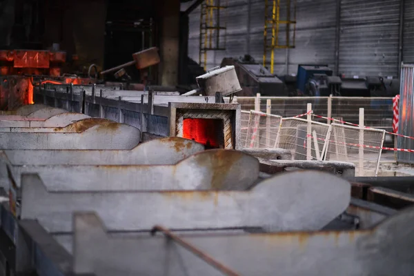 Çelik Fabrikasındaki Sahneler Endüstriyel Konsept — Stok fotoğraf