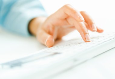 Klavyede yazarak işçisi kadın ofis