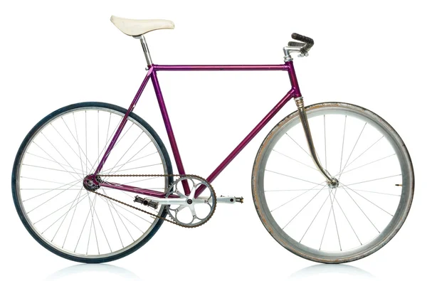 Elegante bicicleta hipster aislada en blanco — Foto de Stock