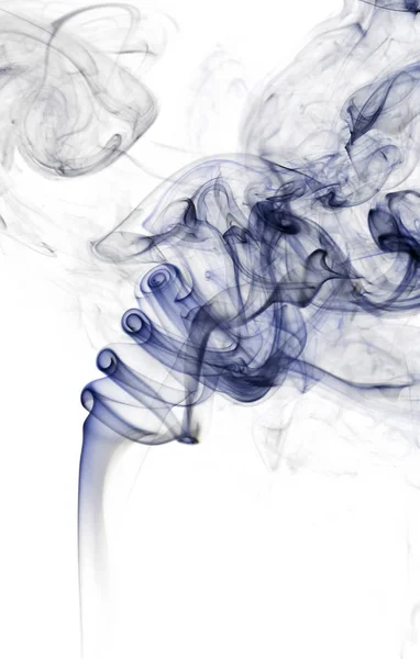Αφηρημένη ελαφρύ καπνό σε λευκό φόντο — Φωτογραφία Αρχείου