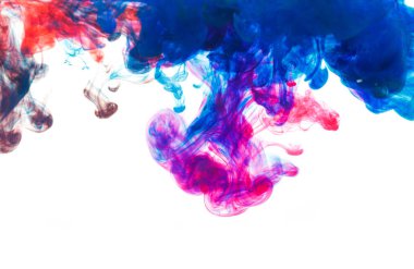 Renk damla su altında bir ipek perdelik oluşturma