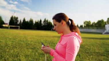 Kadın kulaklık Stadı nda bir için hazırlık kulaklarına, ekler